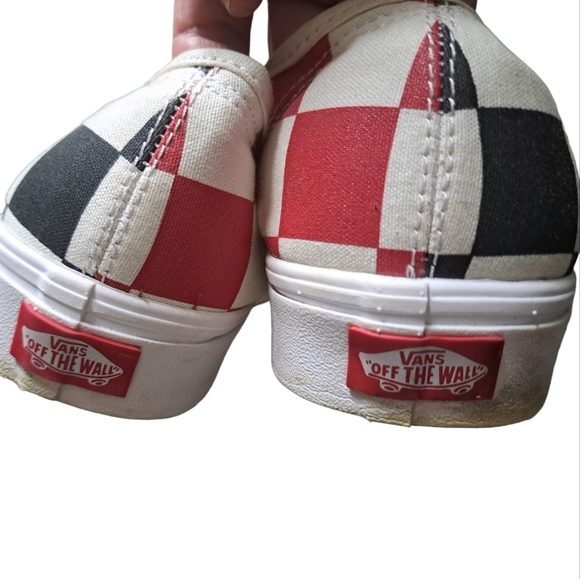 VANS Off the Wall Comfy Cush check sneakers low shoes preppy artsy mens 9 - Picture 10 of 16
